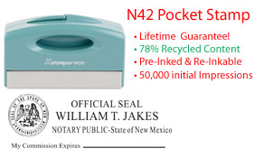 New Mexico Notary Pocket Stamp