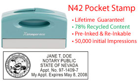 Nevada Notary Pocket Stamp