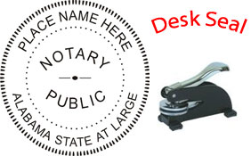 Alabama Notary Desk Seal