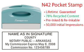 Arkansas Notary Pocket Stamp