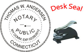 Connecticut Notary Desk Seal