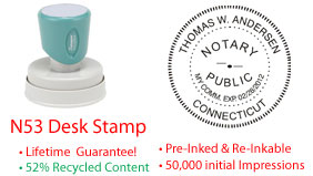 Connecticut Notary Desk Stamp