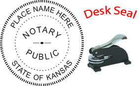 Kansas Notary Desk Seal
