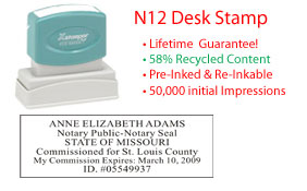 Missouri Notary Desk Stamp