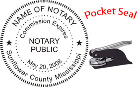 Mississippi Notary Pocket Seal
