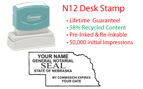 Nebraska Notary Desk Stamp