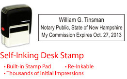 NH-NOTARY-SELF-INKER - New Hampshire Notary Self Inking Stamp