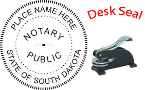 South Dakota Notary Desk Seal