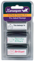 3 Pack Teacher Stamps (#35159, #35160, #35161)